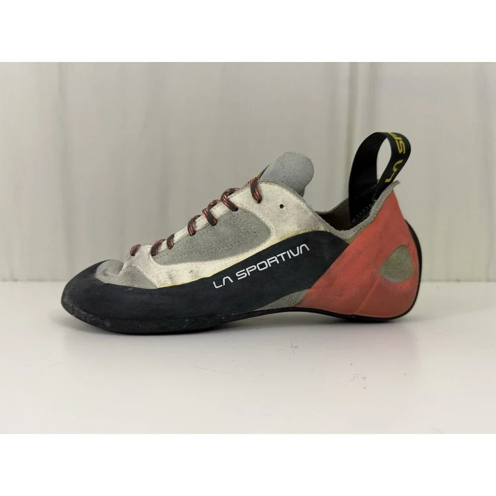 La Sportiva Finale XS Edge Beige Suede Climbing Shoes Sz 41 Womens 9.5 Men’s 8.5